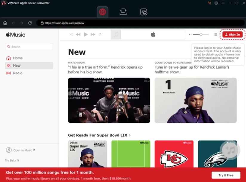 Log in to Your Apple Music Account